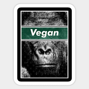 Vegan Gorilla Sticker